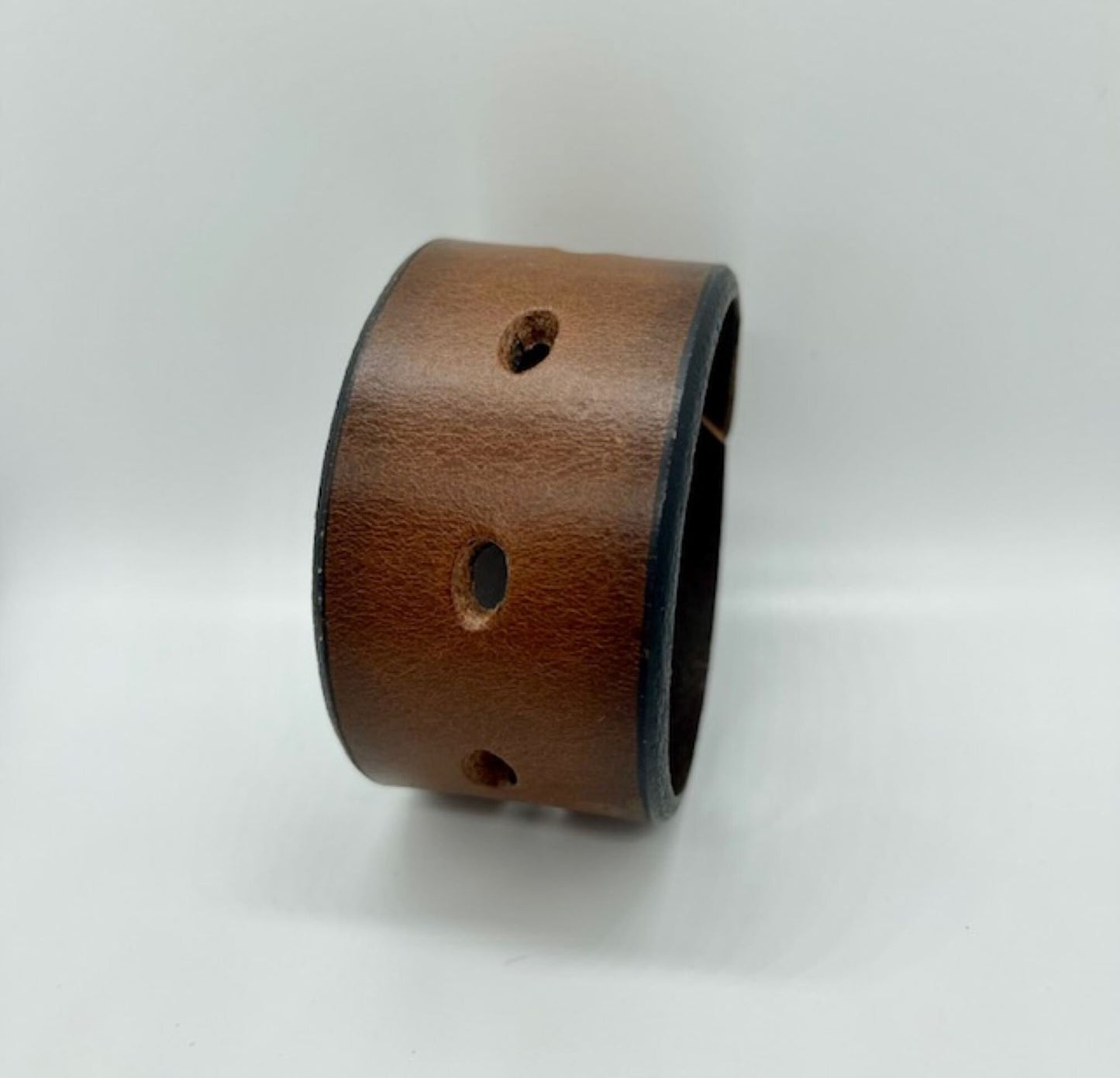 Brown Leather Bracelet with cutouts, Handmade Leather Bracelet, Leather Bracelets for Women, Leather Cuff, Leather Cuff Bracelet